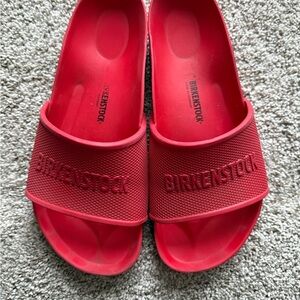 Birkenstock Bold Red Slides